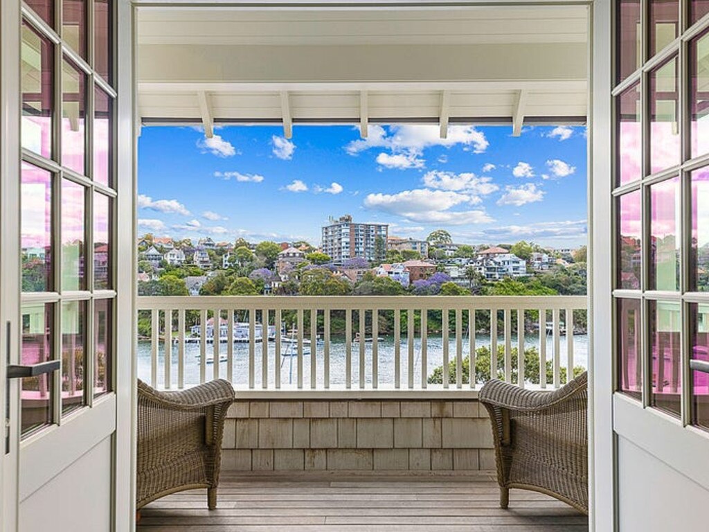 The home overlooks Sydney Harbour.