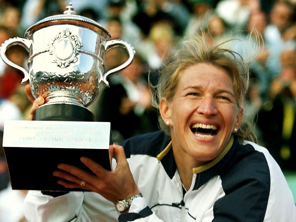 Steffi Graf’s on-court performances were only matched by her happiness off it — and that’s rubbed off on our Ash.