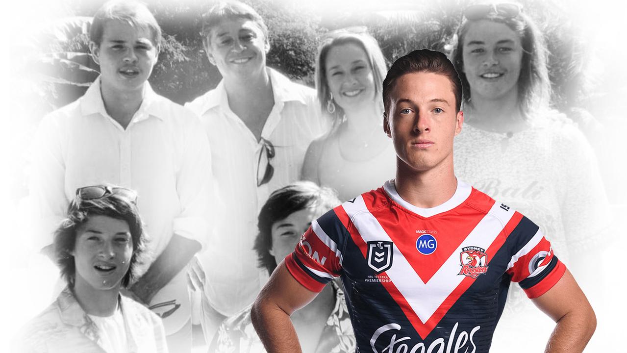 Sam Verrills is raising awareness of youth suicide after his brother Jack's (back left) tragic death. (Background photo supplied to News Corp in 2015).