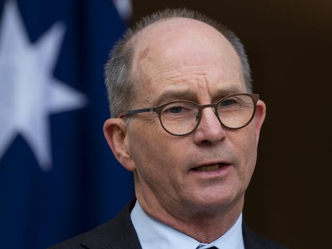 CANBERRA, AUSTRALIA - NewsWire Photos JUNE 4, 2021: Chief Medical Officer Professor Paul Kelly at Parliament House in Canberra.  Picture: NCA NewsWire / Martin Ollman