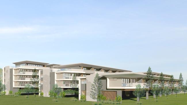 The Oak Tree retirement project that was planned for the Italo Australian Club site at Clear Island Waters. Photo: Supplied