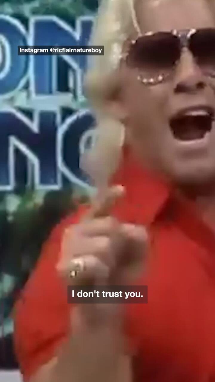 The legendary Ric Flair back in his wrestling prime