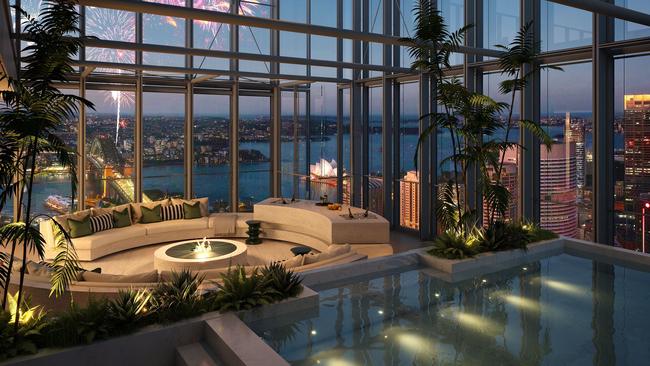 Indoor/outdoor: The penthouse view. Picture: Supplied.