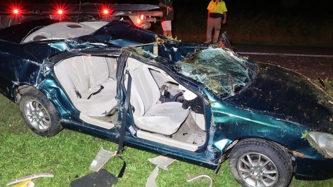 Ms Fulton spent the night in hospital after the crash. Picture: Supplied