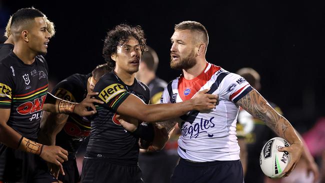 Jared Waerea-Hargreaves had an off night, coming up with some crucial errors. Picture: Getty Images.