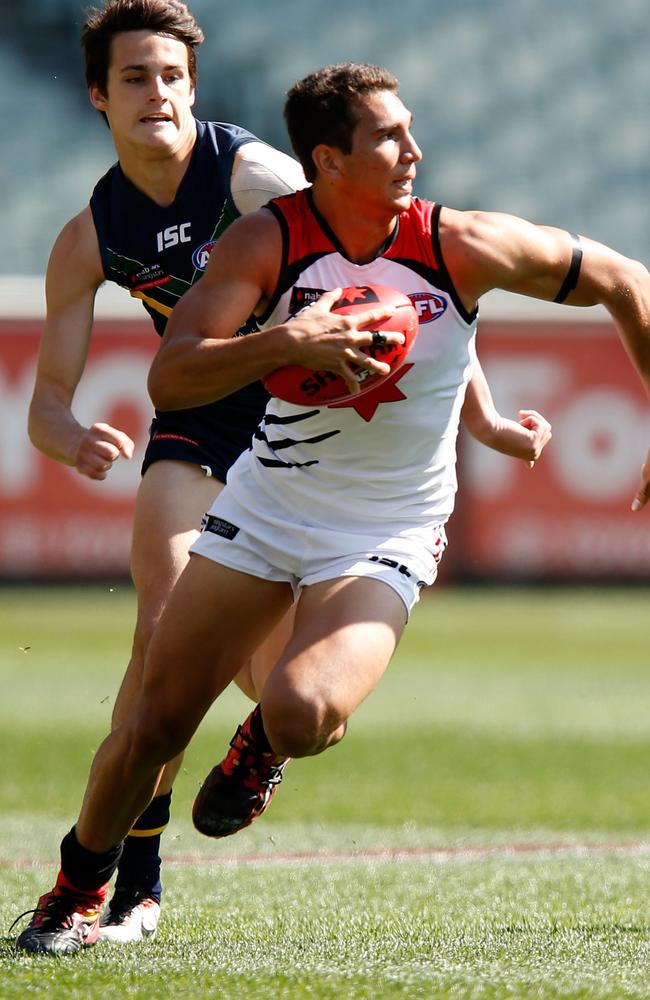 Nakia Cockatoo in action on the MCG on Grand Final day. Picture: Darrian Traynor/AFL Media