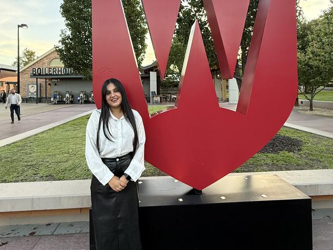 WSU law student Pooja Zinzuwadia called on the university to be “transparent” about the restructure. Picture: Supplied