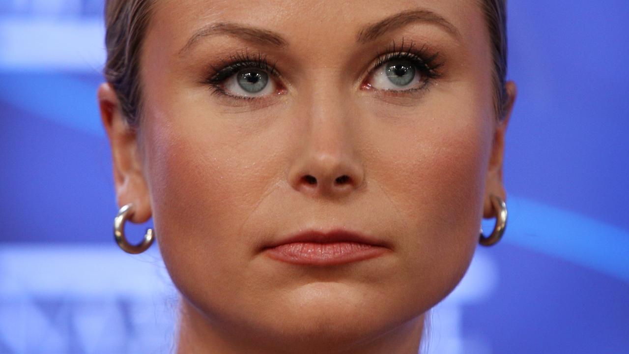 Grace Tame at the National Press Club. Picture: Lisa Maree Williams/Getty Images