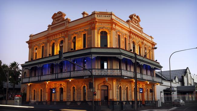 The Newmarket Hotel on the corner of North and West Terrace.