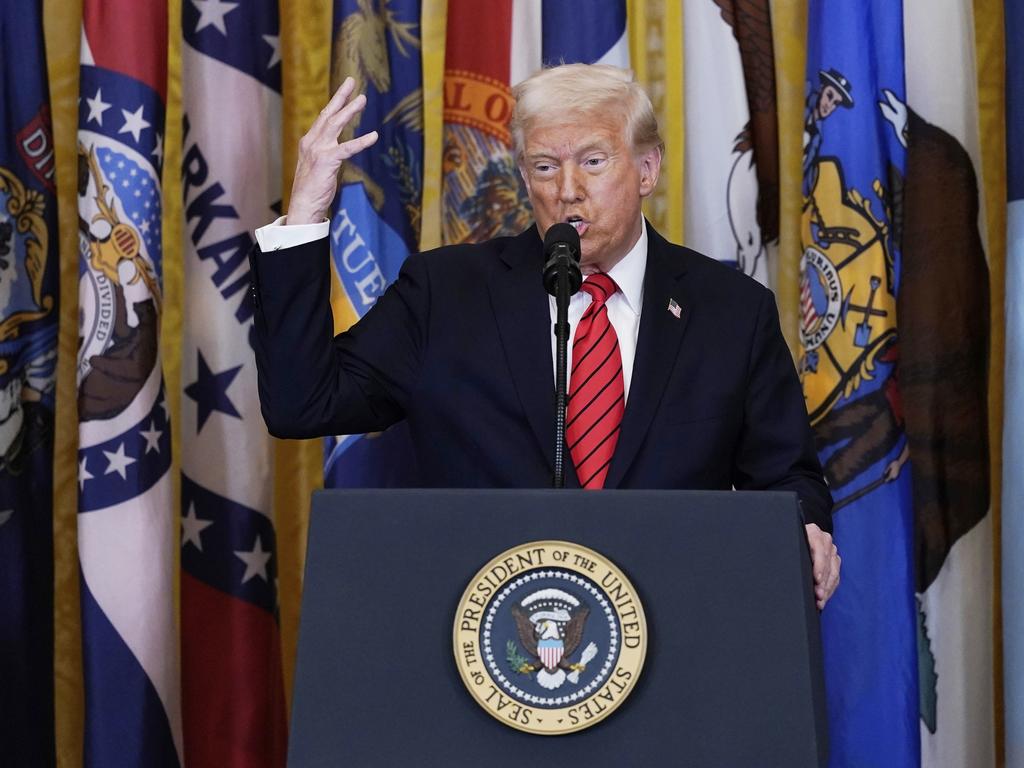 President Donald Trump is at war with Australia’s screen industry. Picture: Jose Luis Magana