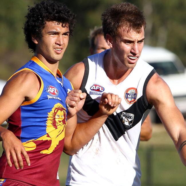 Southport Sharks Vs Brisbane Lions in the QAFL at the Wally Fankhauser Oval, Southport - Dean putt