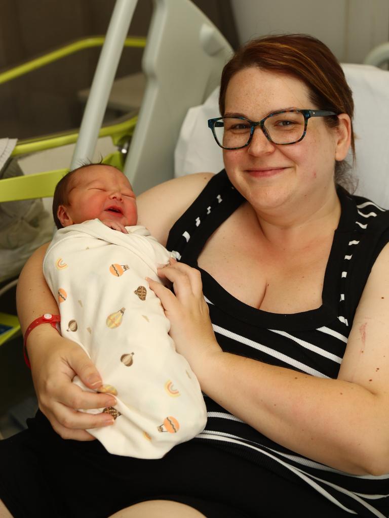 Hughie Dean Amos. Parents Samantha and Bradley Amos of Bannockburn. Born April 3 2025 weighing 3890g. Picture: Alison Wynd