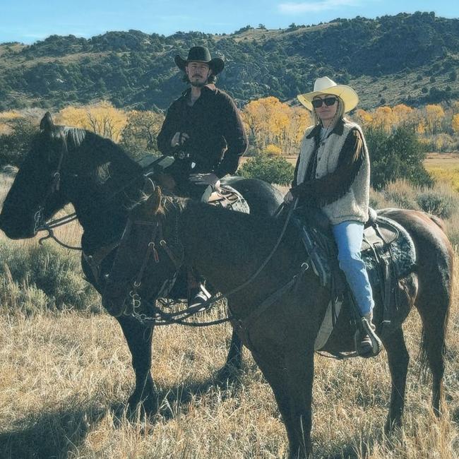 The new couple enjoyed a weekend trip to Wyoming last year.