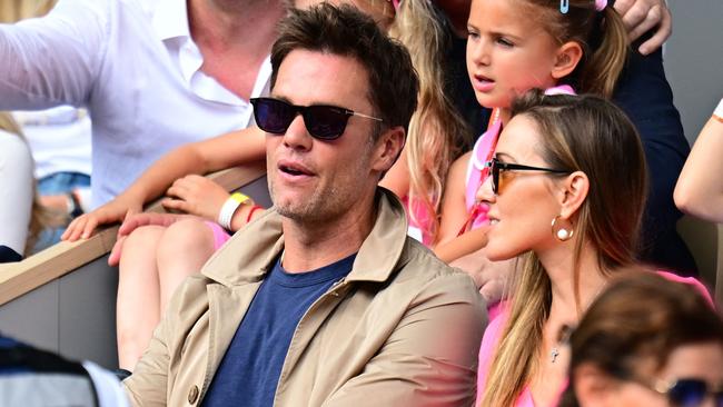 US former football quarterback Tom Brady watched the French Open final sitting next to Novak Djokovic’s wife on Monday morning. Photo by Emmanuel DUNAND / AFP.