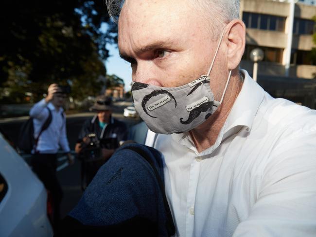 Former Labor politician Craig Thomson leaves Gosford Police Station after his arrest by AFP officers last year. Picture: NCA NewsWire / David Swift