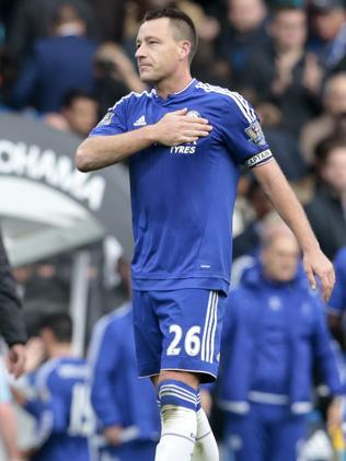 Chelsea's John Terry celebrates after the game.