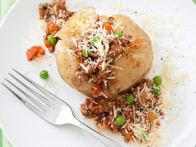 Bolognese jacket potatoes.