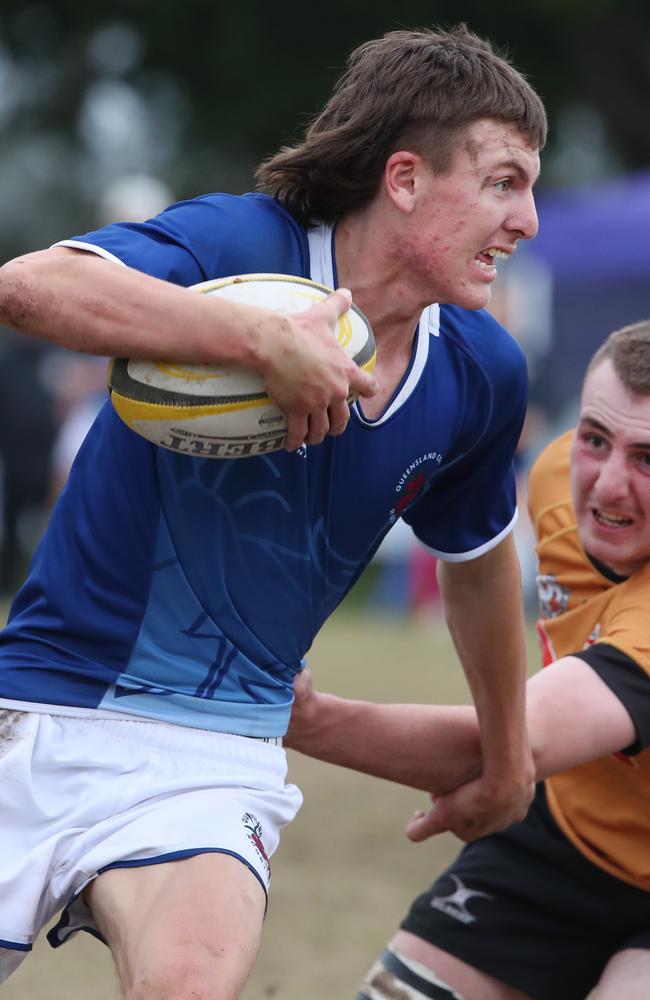 Matt Brice in action for the Queensland Country under-19s against NSW Country. Picture: Glenn Hampson