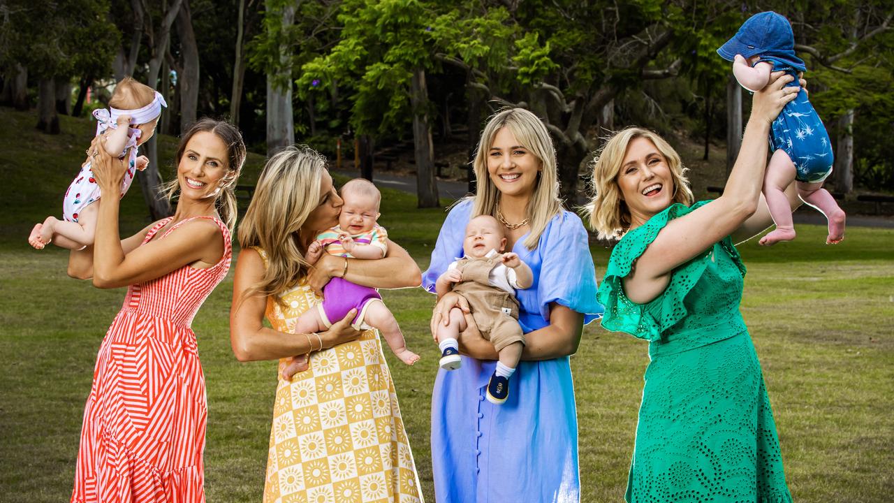 Amanda Abate with Pia, Liz Cantor with Sky, Kendall Gilding with Moses and Sally Pearson with Harry. Picture: Nigel Hallett