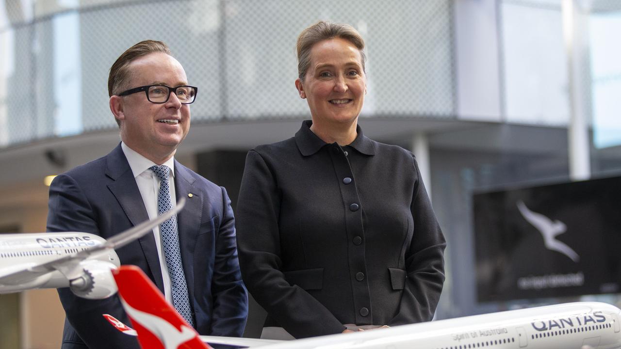 Qantas Group chief financial officer will take over as CEO Vanessa Hudson in November. Picture: NCA NewsWire / Christian Gilles