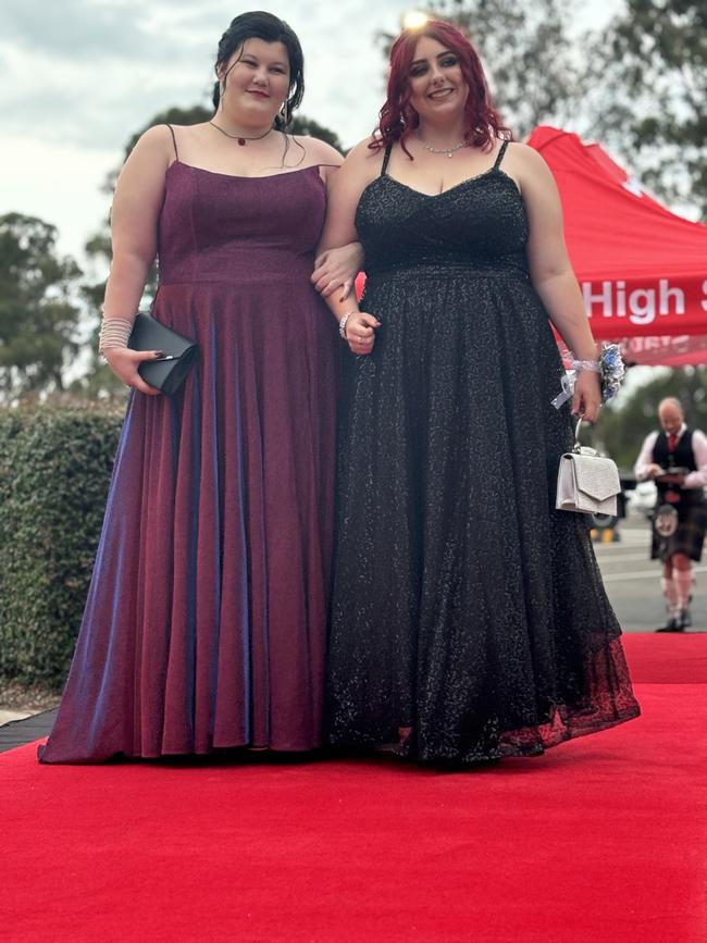 Students from Urangan State High School arrive at their formal.