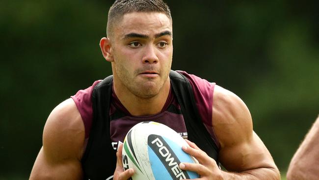 Dylan Walker will play five-eighth for Manly. Picture: Gregg Porteous