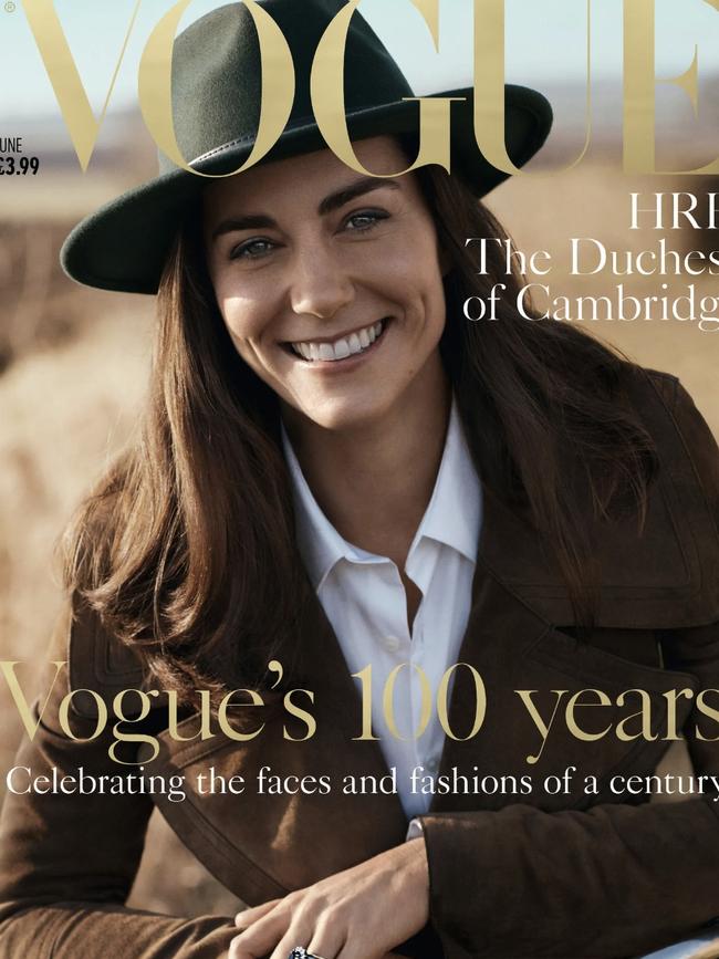 British Vogue cover of Princess Catherine from May 2016. Credit: Josh Olins/British Vogue