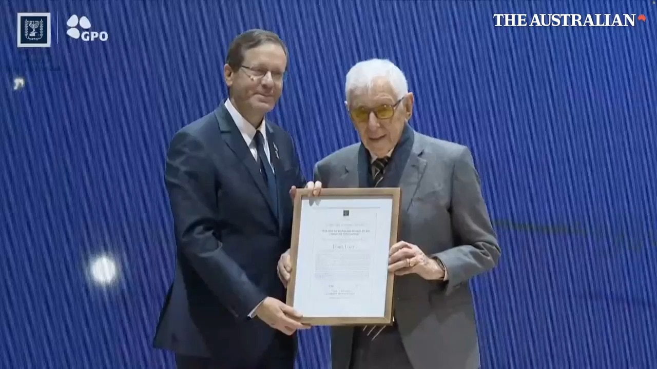 Sir Frank Lowy, Mark Leibler awarded Israel’s highest civilian honour