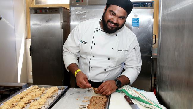 Chef Sai Harsha Chittajallu has been providing the meals for the Indian cricket team. Picture: Toby Zerna