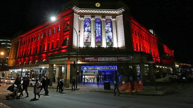 SkyCity, operator of Adelaide Casino, now relies more on poker machines than traditional table games. Picture Dylan Coker