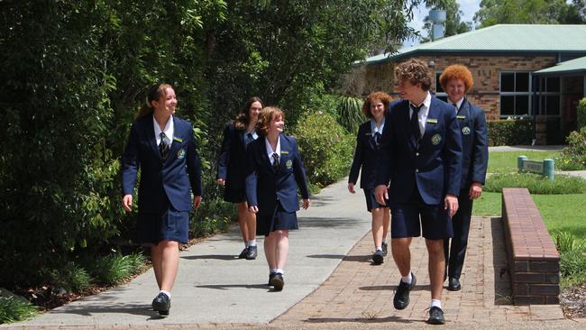 Narangba Valley State High School captains Megan, Ryan, Leigh, Nicholas, Amelia and Skyler. Photo – contributed.