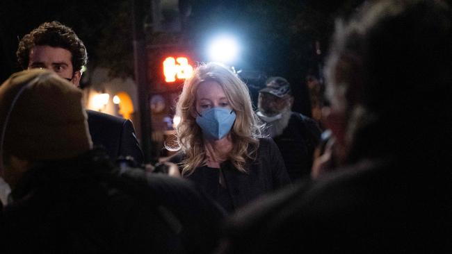 Elizabeth Holmes walks outside federal court after a guilty verdict. Picture: Nick Otto/AFP