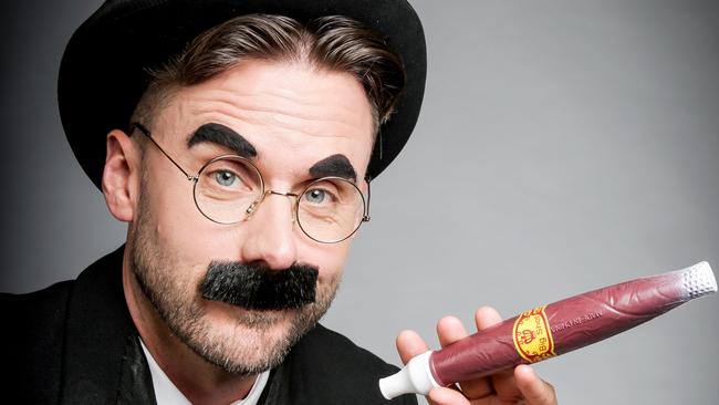 Dave Thornton as Groucho Marx, his comedic idol. Picture: Nicole Cleary