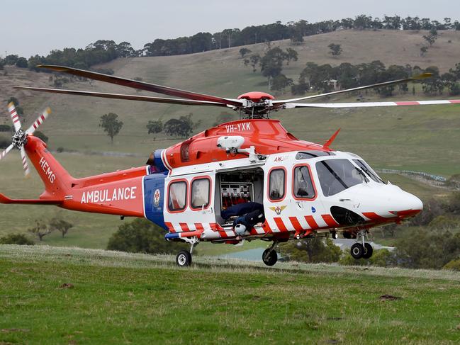 The girl was flown to The Children’s Hospital at Westmead by a NSW Ambulance helicopter. Picture: file.