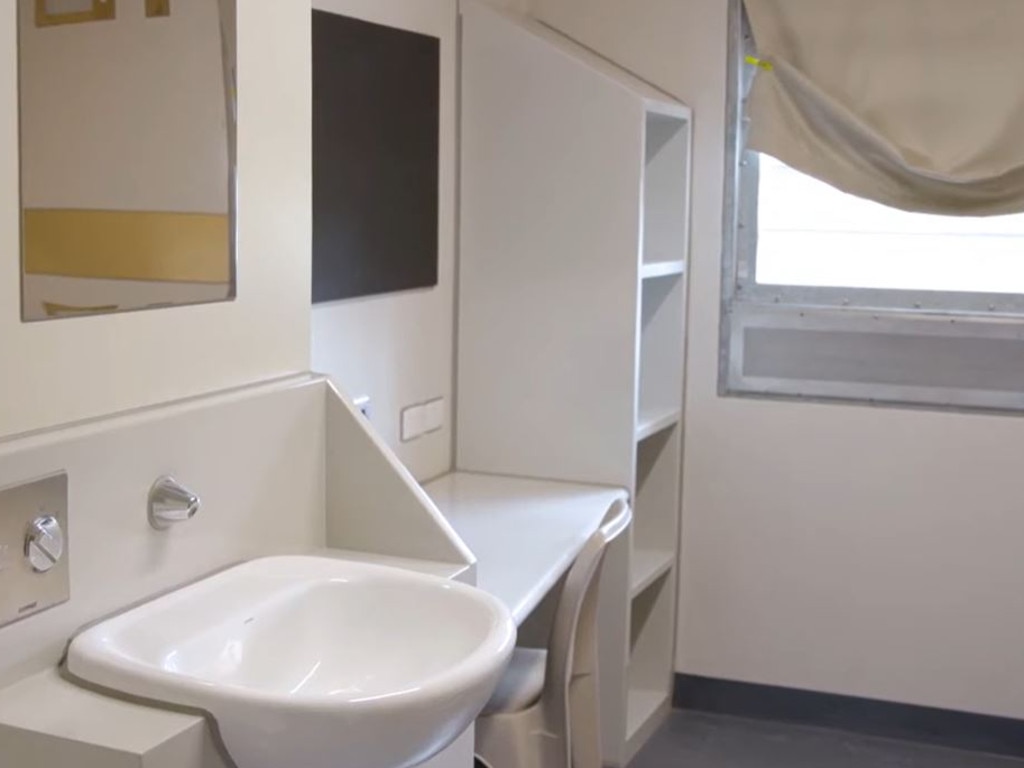 A cell inside Dame Phyllis Frost Centre on Melbourne’s outskirts.