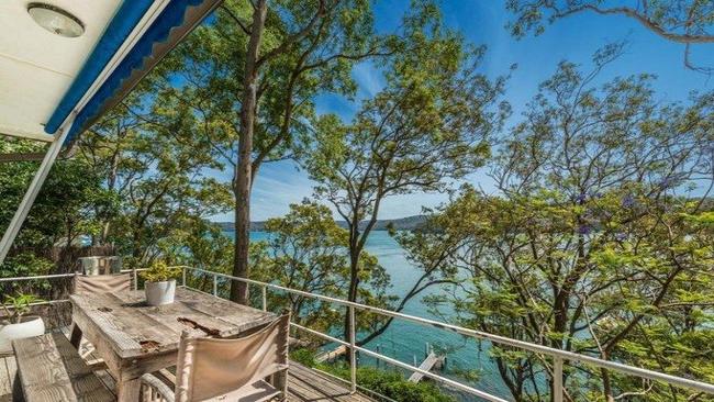 View from the original cottage in Avalon which celebrity gardener Jamie Durie submitted a DA to overhaul, including by tearing down trees.