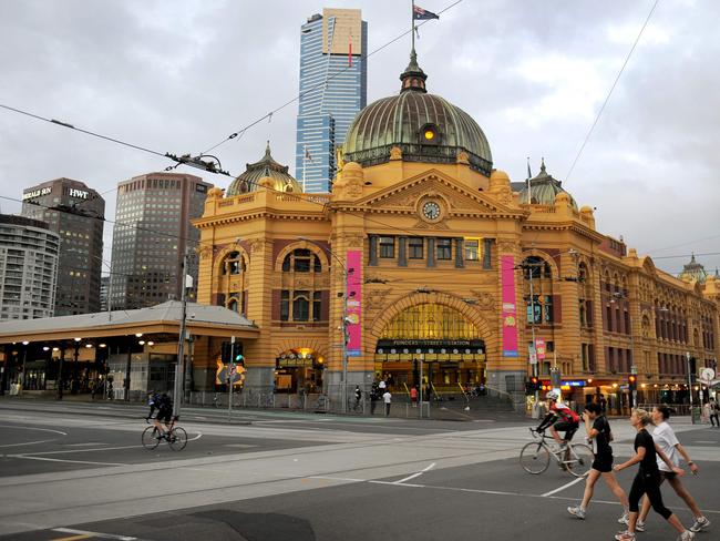 Flinders St Station. Picture: AFP