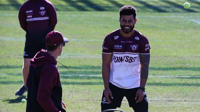 Pio Seci will make his NRL debut the Sea Eagles this week. Picture: NCA Newswire / Gaye Gerard