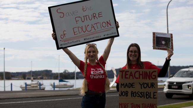 Narooma High School teachers Kalithea Barcala, left, and Josie Strachan. Picture: Nathan Schmidt