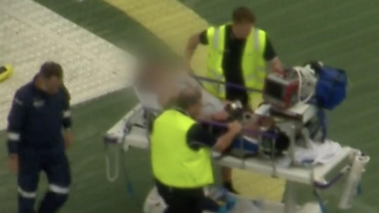 The injured from the Teewah crash were flown to Sunshine Coast University Hospital. Photo: Nine News