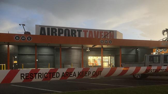 Several measures have been announced following the alleged stabbing murder of 20-year-old Declan Laverty at the Airport Tavern BWS last month. The bottleshop remains closed. Picture: Matt Cunningham