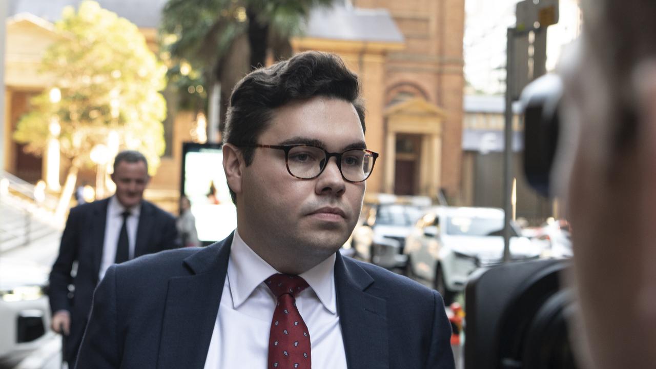 Bruce Lehrmann walks out of the supreme court in Sydney. Picture: NCA NewsWire/ Flavio Brancaleone