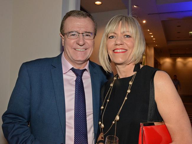 Graham and Erica Annesley at Gold Coast Titans Awards night at QT Resort, Surfers Paradise. Picture: Regina King