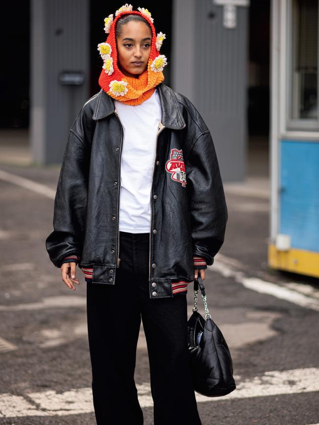 On the street, Milan fashion week. Picture: Claudio Lavenia/Getty Images