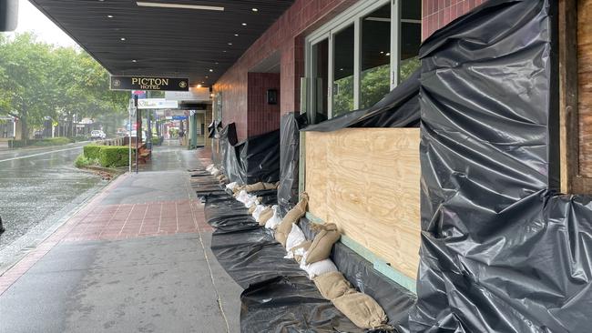 Thanks to quick responses from locals, main street businesses are all sandbagged for Sunday’s storm.