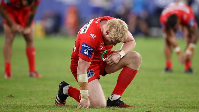 The Dragons are stuck at the bottom of the ladder. Photo by Mark Kolbe/Getty Images.