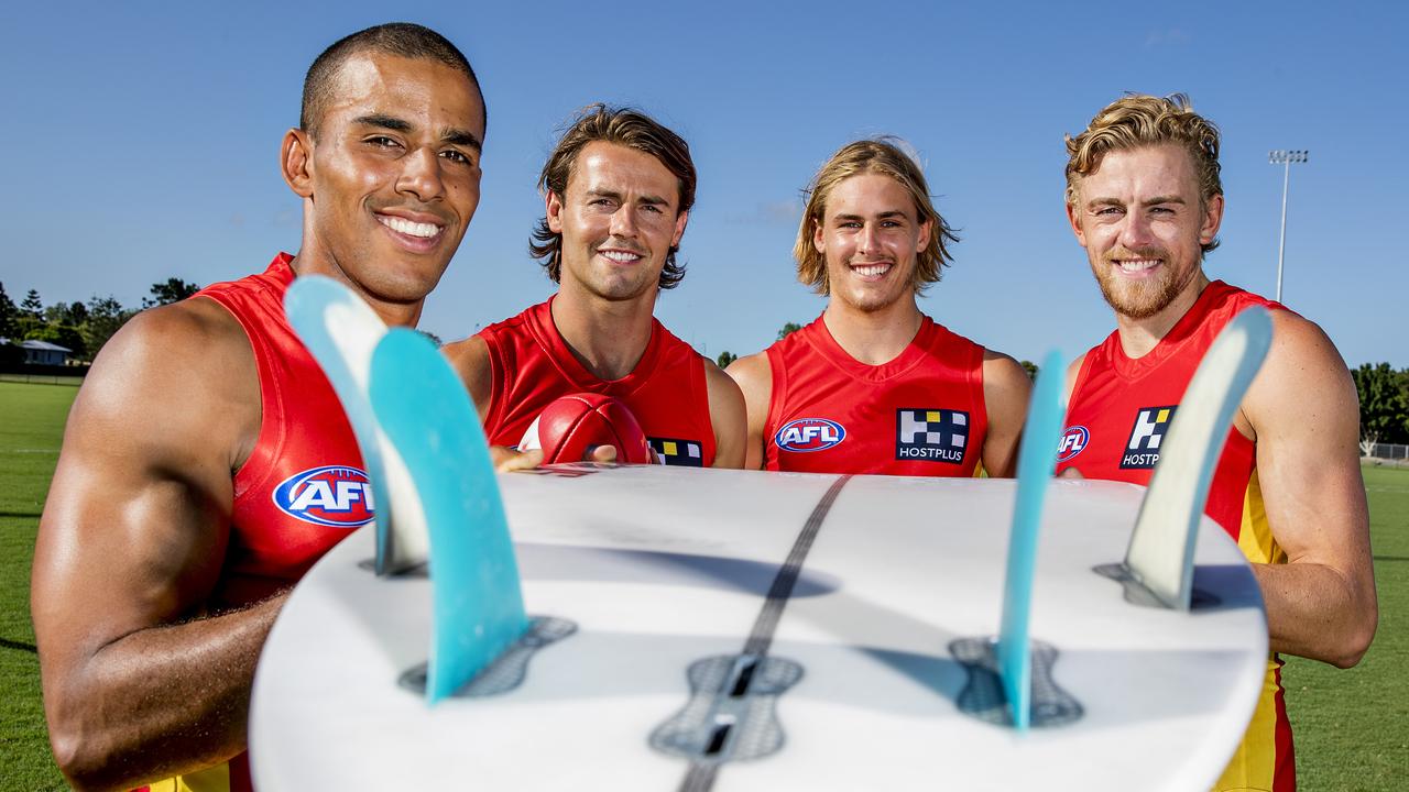 AFL players are preparing to hub on the Gold Coast - but they won’t be allowed to surf. Picture: Jerad Williams