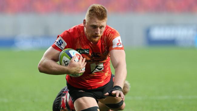 Former Reds and current Sunwolves flanker Ed Quirk is another red-headed flanker shaped by Iona’s rugby program. Picture: Richard Huggard