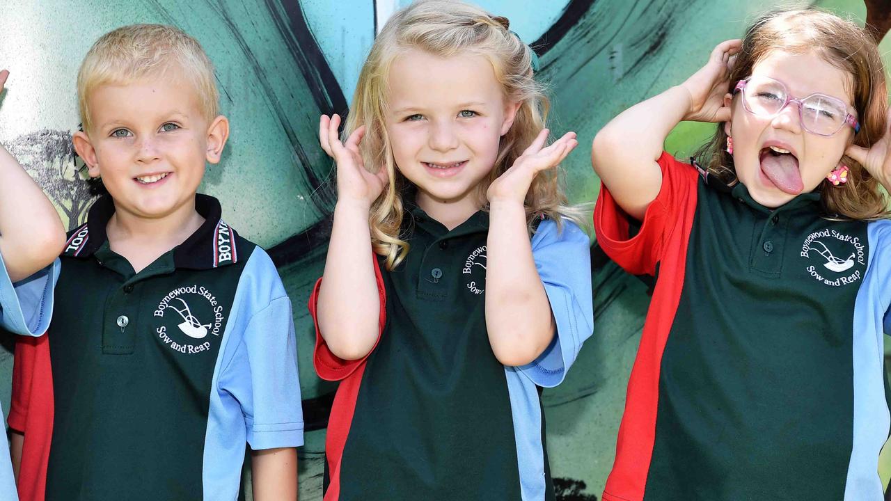 My First Year: Boynewood State School Preps, Mylee, Skyla, Lockie, Alilah, Lucy. Picture: Patrick Woods.