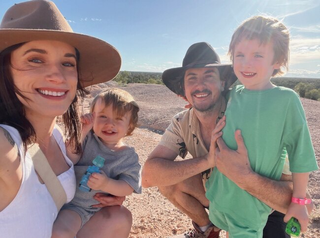 Police officer Amy Loomes relocated with her husband Casey and their two sons Arthur, 5, and Hugo, 2 from Sydney’s Shire to Walgett